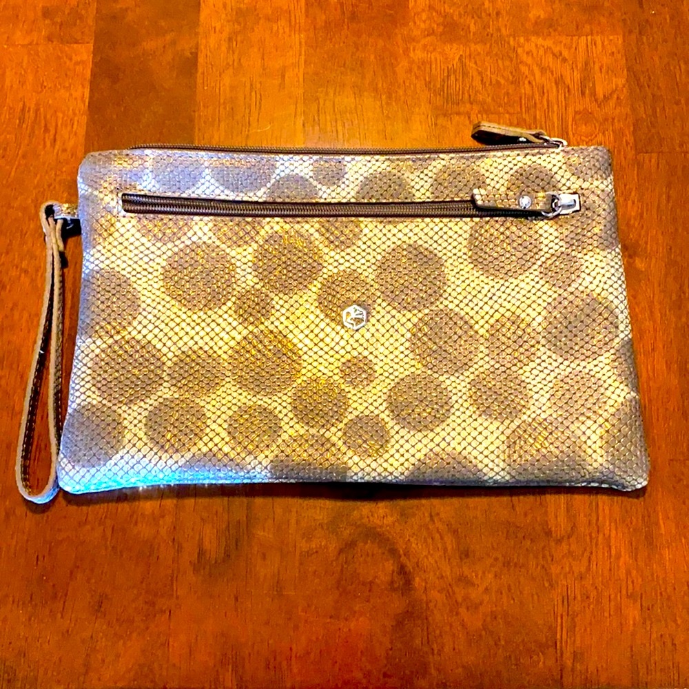 Italian leather clutch